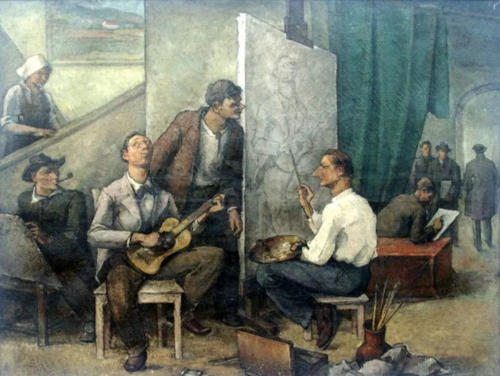 În atelier, by Camil Ressu, unspecified, 1930