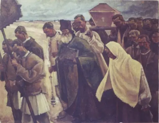 Inmormantare la tara, by Camil Ressu