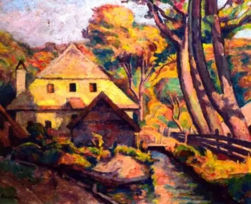 Moară în peisaj, by Camil Ressu