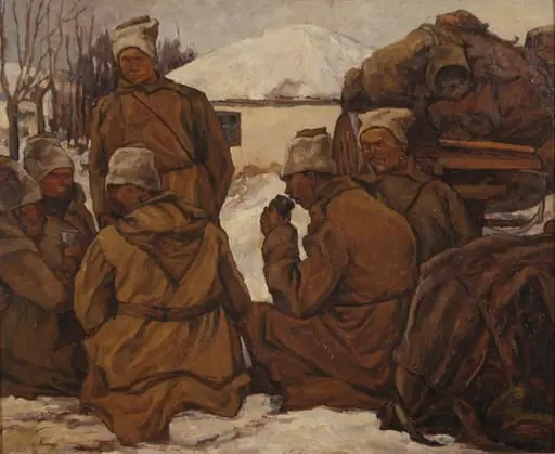 Ostași din armata rusă, by Camil Ressu