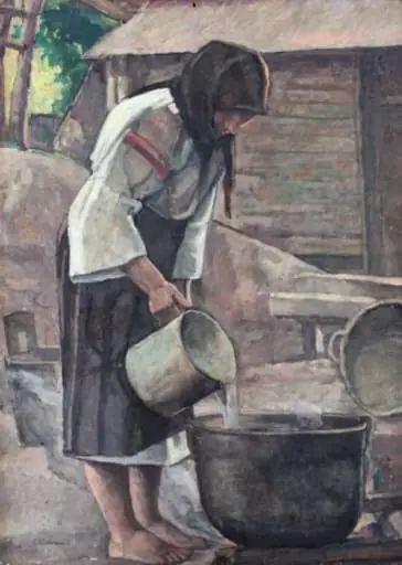 Țărancă cu garnița, by Camil Ressu