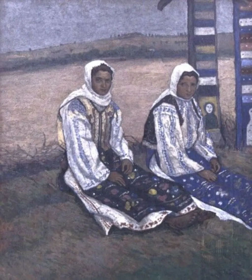 Țărănci din Vlaici-Olt, by Camil Ressu, unspecified