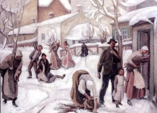Zi de iarnă, by Camil Ressu