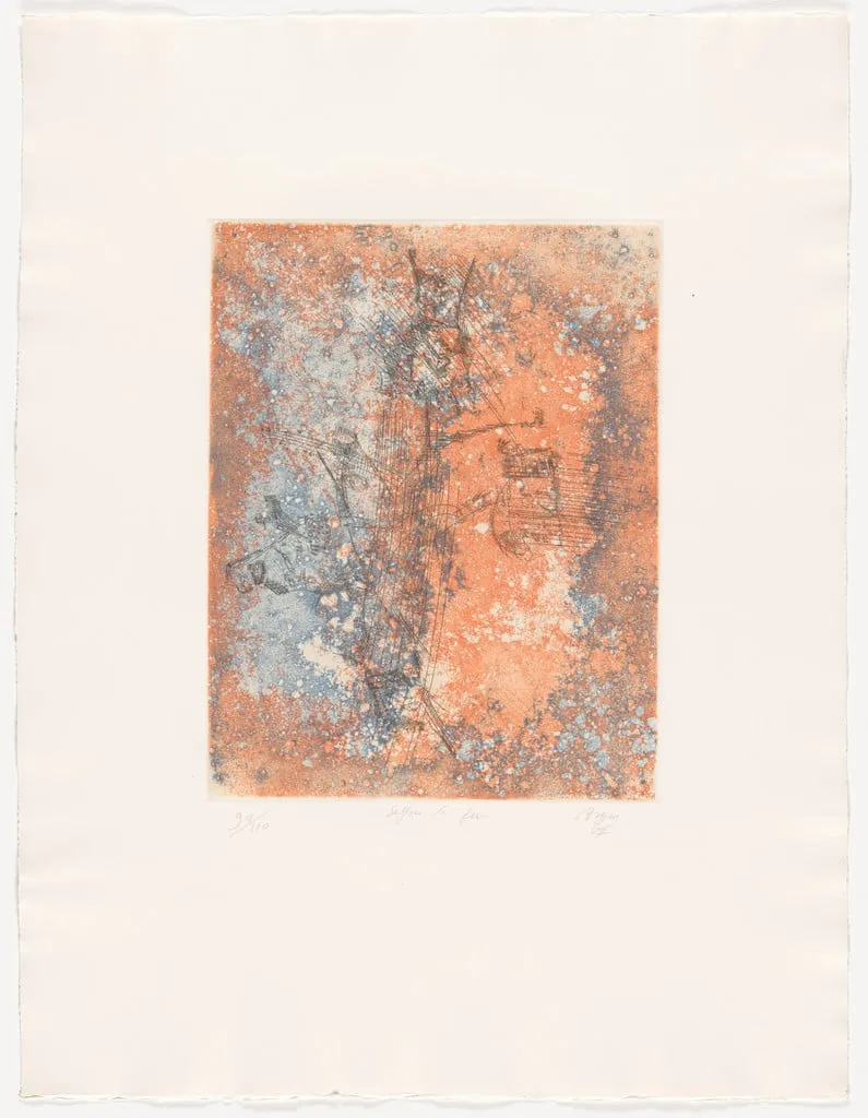 Untitled, by Camille Bryen, ink, 1967