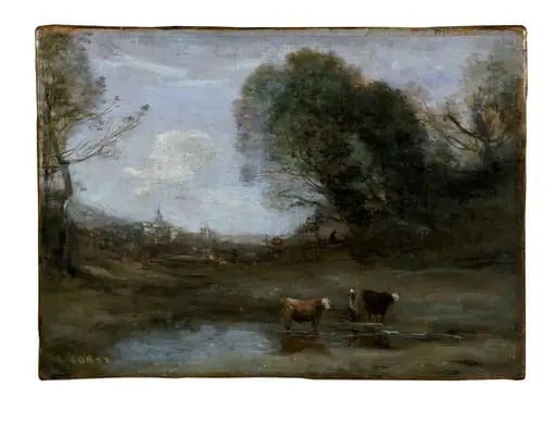 Morning: Landscape with Two Cows and a Figure
