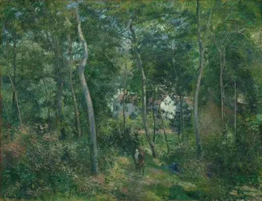 Edge of the Woods Near L'Hermitage, Pontoise, by Camille Pissarro