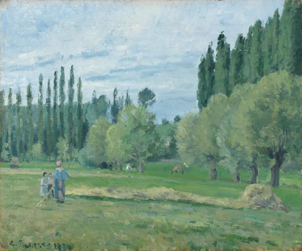 Haymaking, by Camille Pissarro