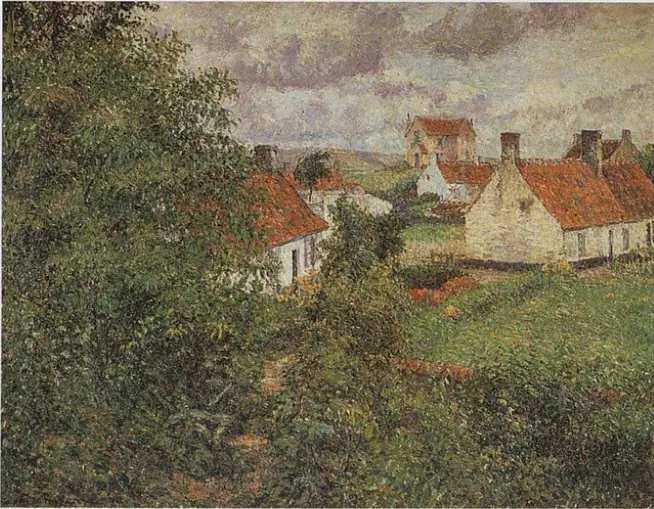 Houses at Knokke, by Camille Pissarro