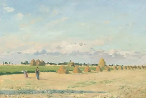 Landscape, Ile-de-France, by Camille Pissarro