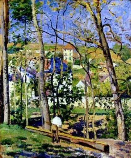 Le Charpentier, by Camille Pissarro