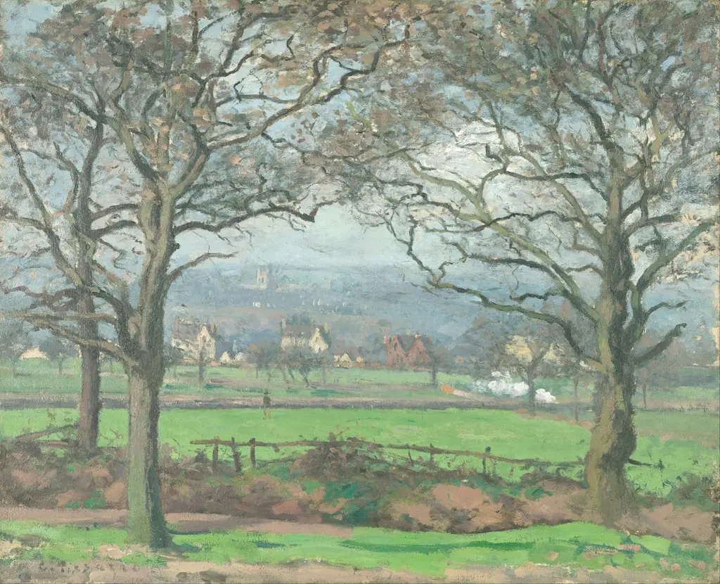 Near Sydenham Hill, by Camille Pissarro