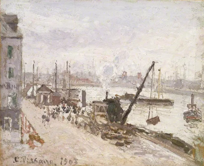 Quayside at Le Havre, by Camille Pissarro