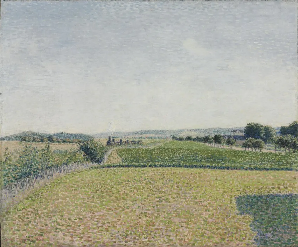 Railroad to Dieppe, by Camille Pissarro