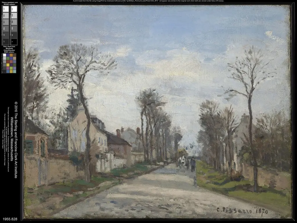 Route de Versailles, Louveciennes, by Camille Pissarro