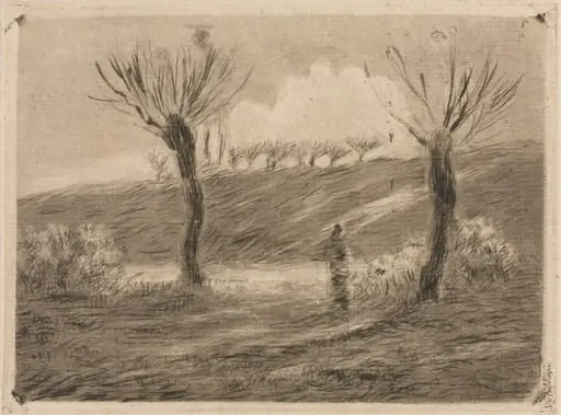 Setting Sun, by Camille Pissarro