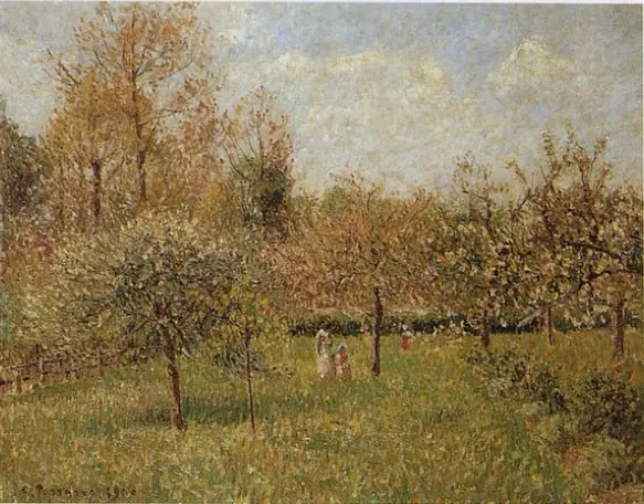 Spring at Éragny, by Camille Pissarro