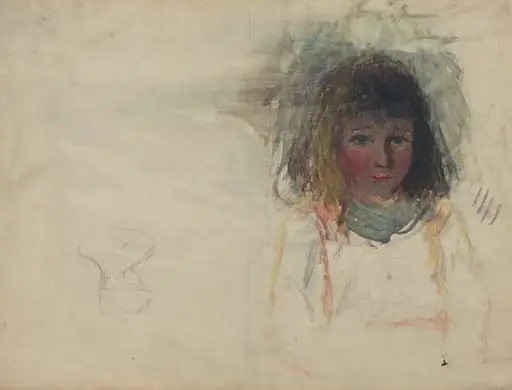 The Artist's Son Georges [verso], by Camille Pissarro