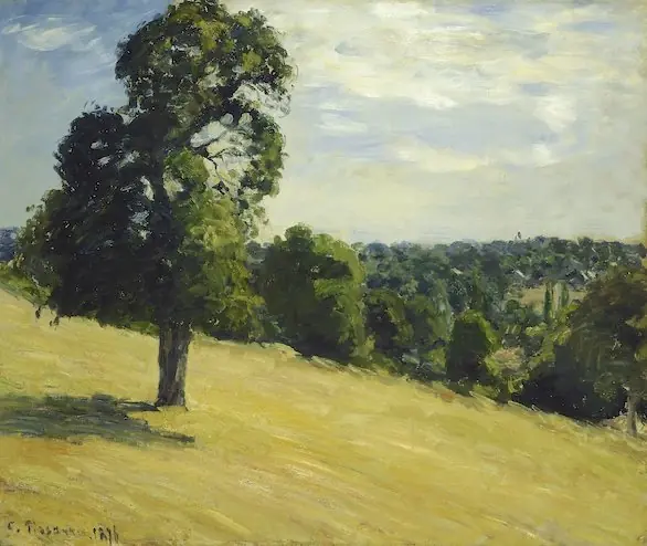 The Big Pear Tree at Montfoucault, by Camille Pissarro