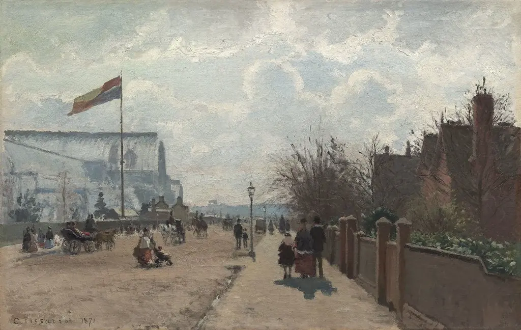 The Crystal Palace, by Camille Pissarro