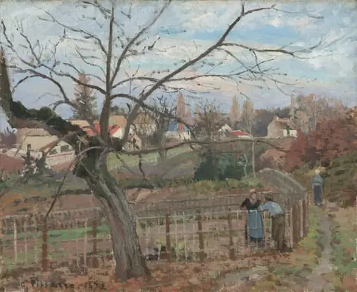 The Fence, by Camille Pissarro