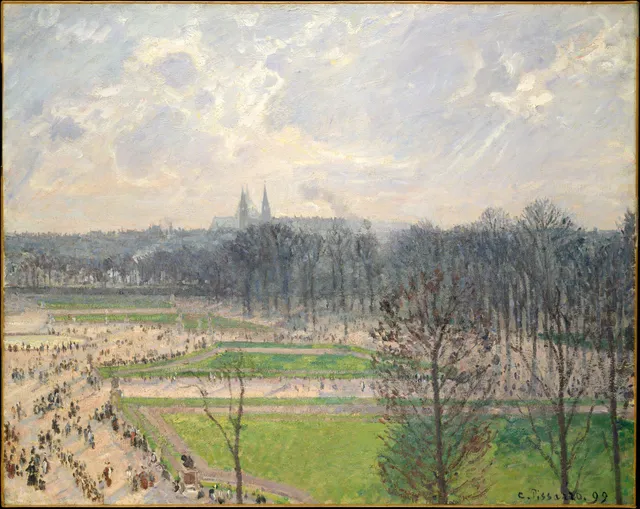 The Garden of the Tuileries on a Winter Afternoon