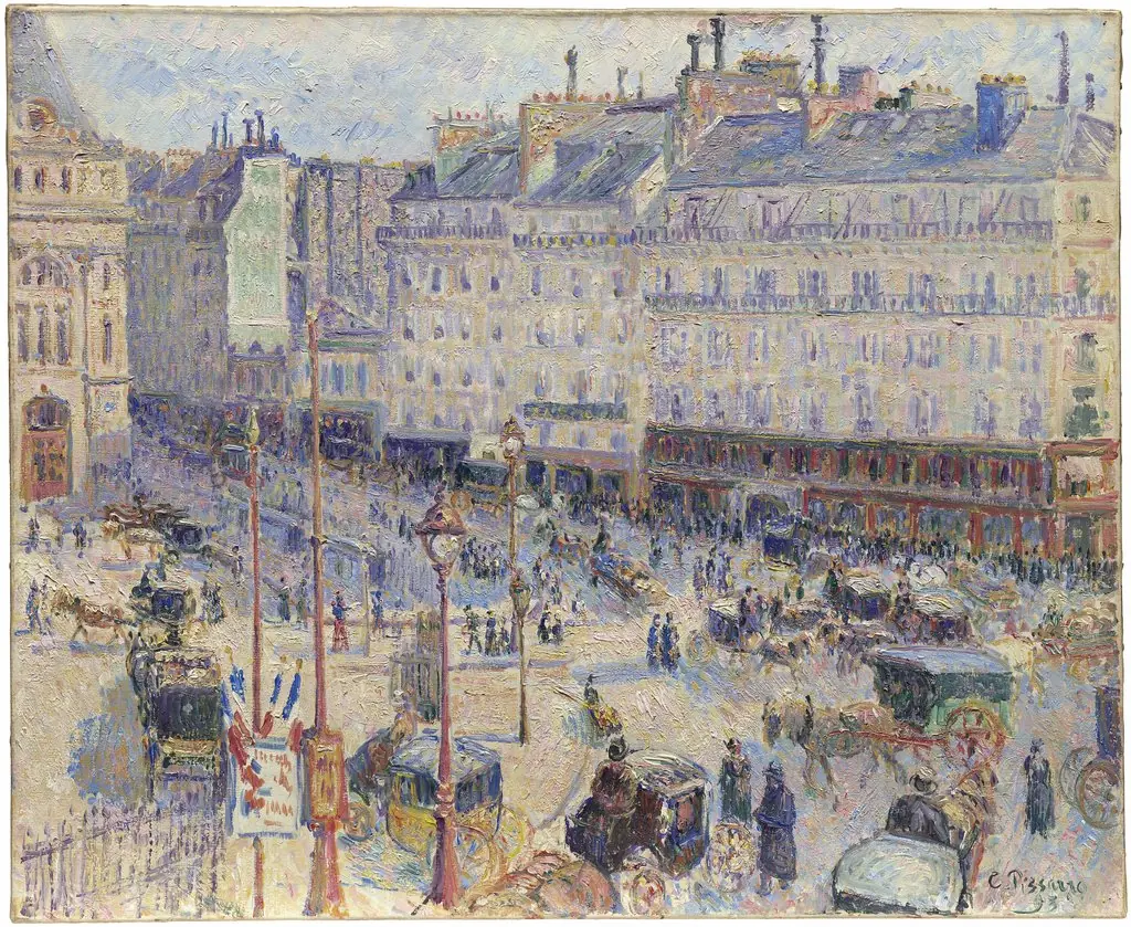 The Place du Havre, Paris, by Camille Pissarro