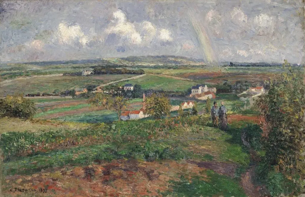 The Rainbow, Pontoise, by Camille Pissarro