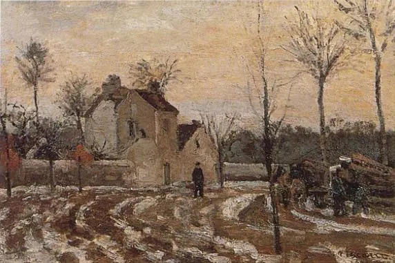 The Thaw, by Camille Pissarro