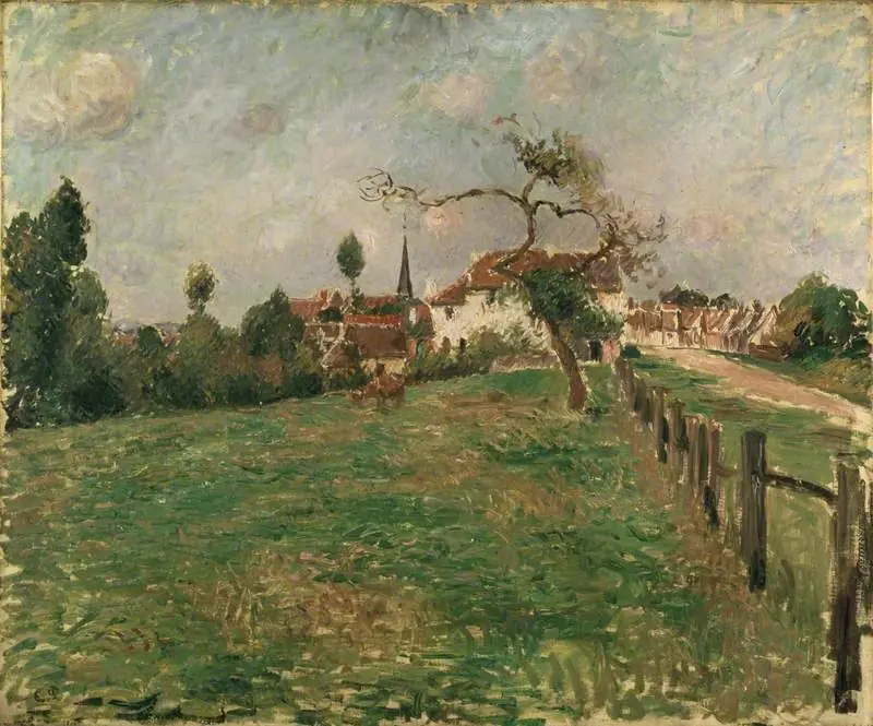 The Village of Éragny, by Camille Pissarro