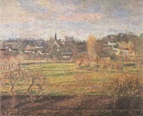 View of Bazincourt, February, Sunrise