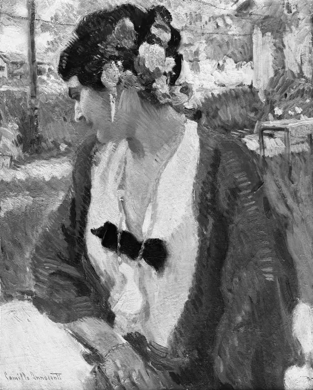 The Green Shawl, by Camillo Innocenti