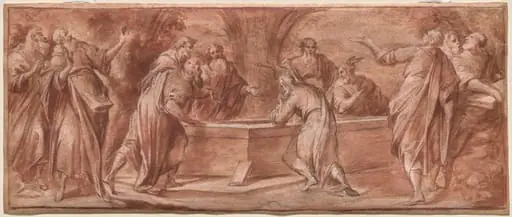 The Apostles Gathered Around the Tomb of the Virgin, by Camillo Procaccini