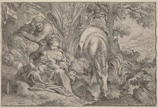 The Rest on the Flight into Egypt, by Camillo Procaccini