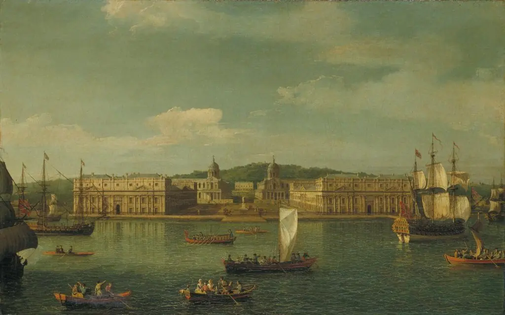 A View of Greenwich from the River, by Canaletto