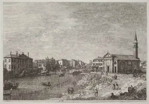 Al Dolo, by Canaletto
