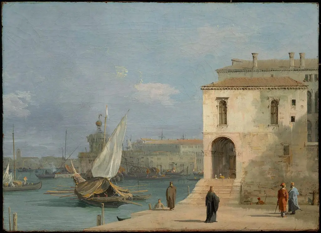 Fonteghetto della Farina, Venice, by Canaletto