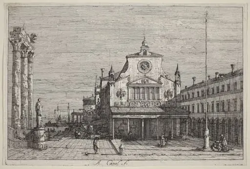 Imaginary View of S. Giacomo di Rialto, by Canaletto