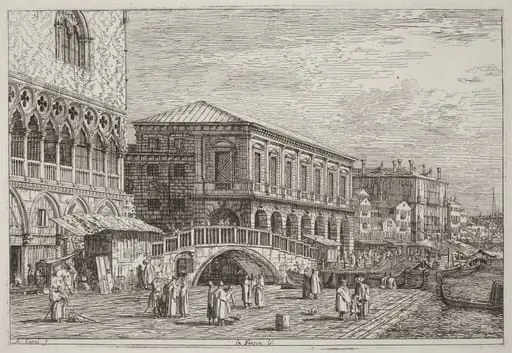 Le Preson. V. [lower left], by Canaletto