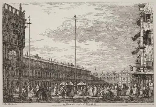 Le Procuratie niove e S. Ziminian V. [upper right], by Canaletto