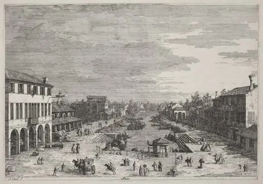 Mestre, by Canaletto