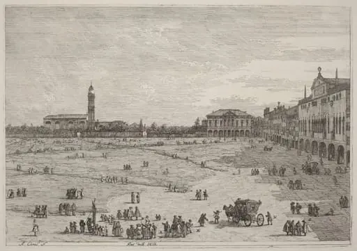 Pra della Valle, by Canaletto