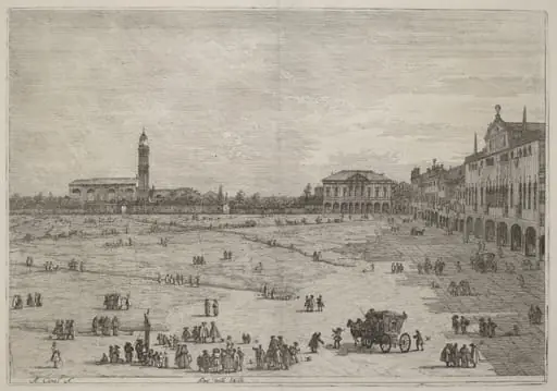 Pra della Valle, by Canaletto