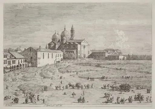 S. Giustina in pra della Vale, by Canaletto