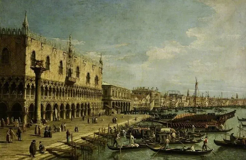 The Doge's Palace, Venice, by Canaletto