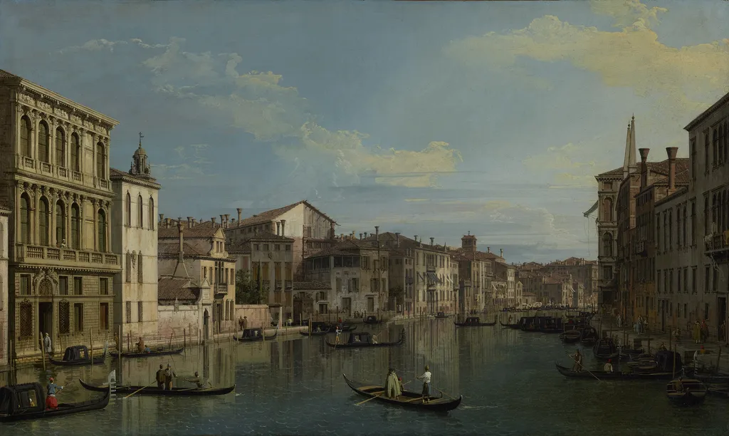 The Grand Canal in Venice from Palazzo Flangini to Campo San Marcuola, by Canaletto, oil, 1738