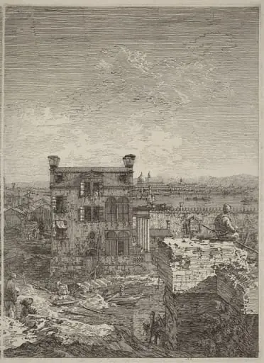 The House with the Peristyle, by Canaletto