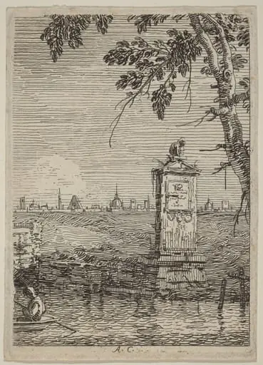 The Little Monument, by Canaletto