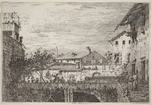 The Terrace, by Canaletto