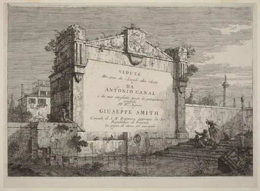Title Plate, by Canaletto