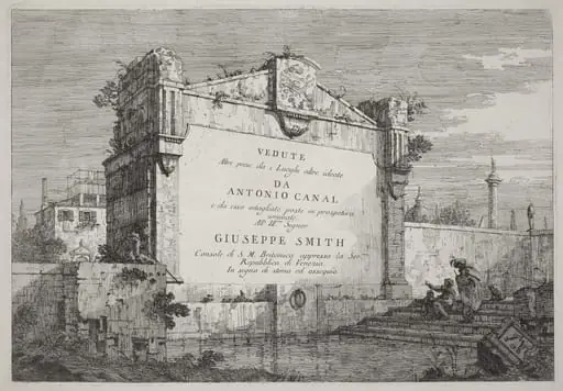 Title Plate, by Canaletto